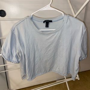 Light blue crop top from Forever 21